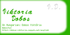 viktoria dobos business card